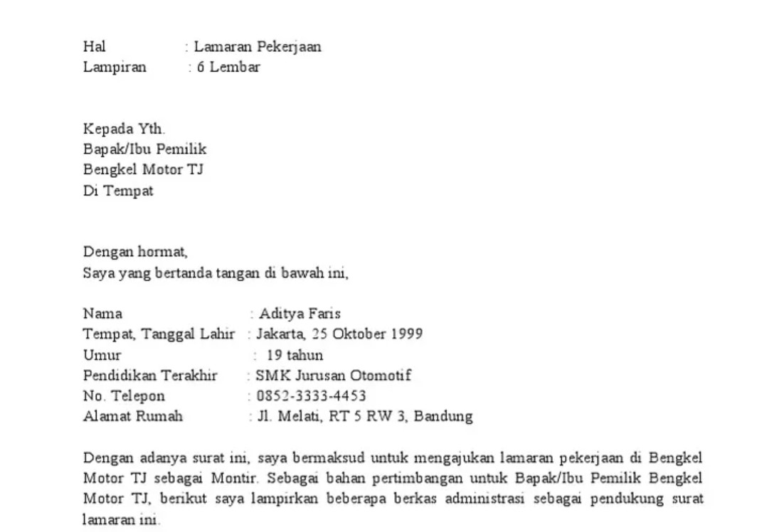 Bagaimana Cara Menulis Surat Lamaran Yang Menarik Perhatian